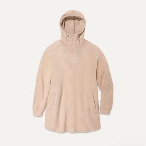 UGG Josephynn Hoodie Dress Cotton Cream Tan Pockets Oversized Large $138 NWT